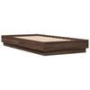 vidaXL Bedframe zonder matras bewerkt hout bruin eikenkleur 90x190 cm