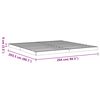 vidaXL Bedframe massief grenenhout wasbruin 200x200 cm