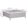 vidaXL Tuintafel 70x70x25 cm poly rattan en acaciahout grijs