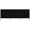 vidaXL Windscherm 3-panelen 400x120 cm stof zwart
