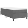 vidaXL Boxspringbed Lichtgrijs en wit. 90 x 190 cm Katoen Stof