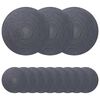 vidaXL Jute placematten 12 pcs Donkergrijs &Oslash; 30 cm 100% Tossa Jute