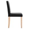 vidaXL Eetkamerstoelen 6 st stof zwart