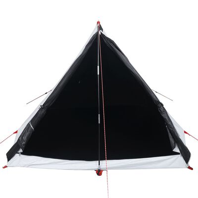 vidaXL Tent A-frame 2-persoons waterdicht verduisterend stof wit