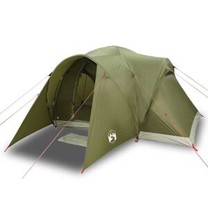 vidaXL Koepeltent 6-persoons waterdicht olijfgroen