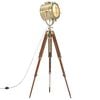 vidaXL Vloerlamp driepoot 165 cm massief mangohout