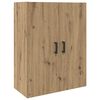 vidaXL Wandkast Artisan Eiken 69,5 x 34 x 90 cm Bewerkt hout