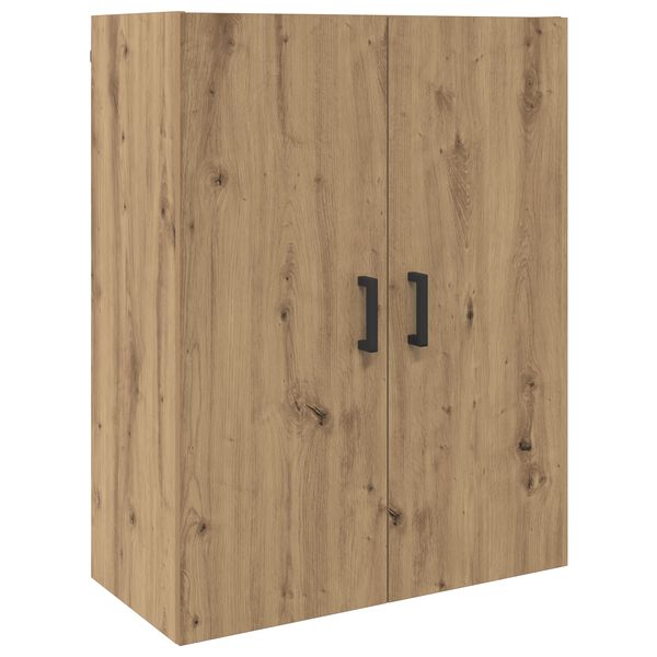 vidaXL Wandkast Artisan Eiken 69,5 x 34 x 90 cm Bewerkt hout