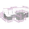 vidaXL Tuin Sofa Set met kussen met opslag 8 pcs beige en lichtgrijs