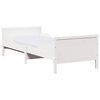 vidaXL Bedframe met uitschuifbaar matras Wit 80 x 200 cm