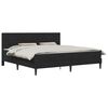 vidaXL Bedframe met matras met hoofdeinde Zwart 180 x 200 cm Fluweel