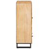 vidaXL Dressoir met plank Bruin 90 x 33,5 x 75 cm Massief Mango Hout