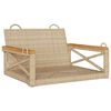 vidaXL Schommelbank 63x62x40 cm poly rattan beige