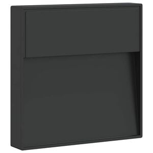 vidaXL Buitenwandlamp LED gegoten aluminium zwart