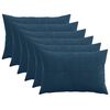 vidaXL Kussensloop 6 st ALMELO Marineblauw 40 x 60 cm corduroy