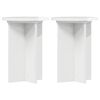 vidaXL Plantenstandaard 2 st Hoogglans Wit &Oslash;29,5 x 40 cm Bewerkt hout
