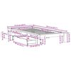 vidaXL Bedframe zonder matras massief grenenhout wasbruin 90x200 cm