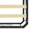 vidaXL Bedframe metaal zwart 140x200 cm