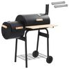 vidaXL Buiten Grill 104 x 58 x 114 cm Staal Zwart