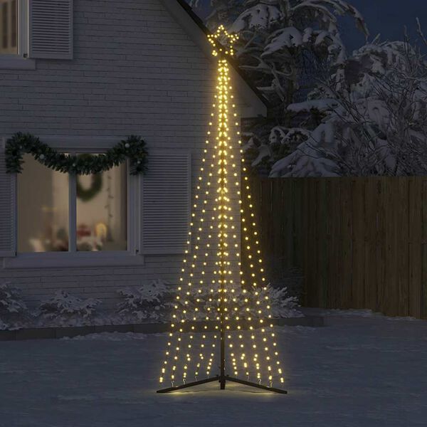 vidaXL LED-kerstboom 495 LEDs warm wit 300,5 cm