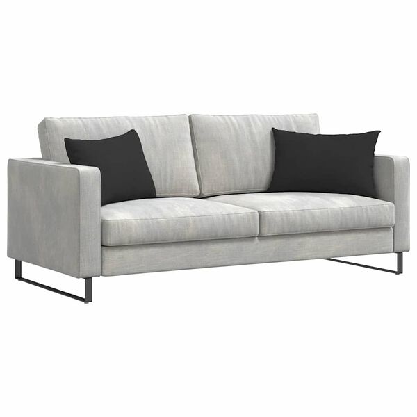 vidaXL Sofa Kussens 2 stuks Zwart 60 x 40 cm Stof