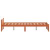 vidaXL Bedframe Wasbruin 205.5 x 95.5 x 51 cm Massief grenenhout