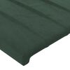 vidaXL Bedframe zonder matras 140x200 cm fluweel donkergroen