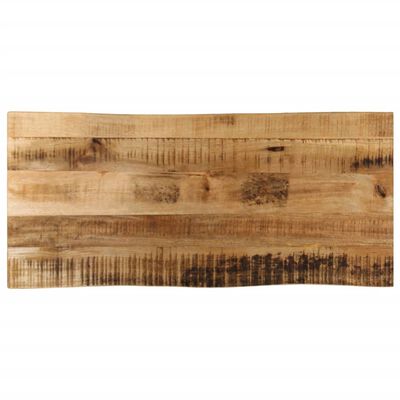 vidaXL Tafelblad met natuurlijke rand 100x40x3,8 cm massief mangohout