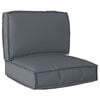 vidaXL Pallet Kussen Set 2 pcs Antraciet Oxford Stof