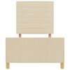 vidaXL Bedframe met hoofdeinde Cr&egrave;me 80 x 200 cm Stof