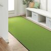 vidaXL Deurmat Anders Groen en Zwart 120 x 400 cm Polyamide en PVC