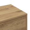 vidaXL Dressoir met 6 lades 50x34x96 cm bewerkt hout artisanaal eiken