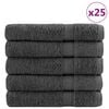 vidaXL Saunadoeken SOLUND 25 st 600 g/m&sup2; 80x200 cm antracietkleur
