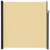 vidaXL Uittrekbaar Zijscherm 500 x 220 cm Polyester Rechthoekig Zand