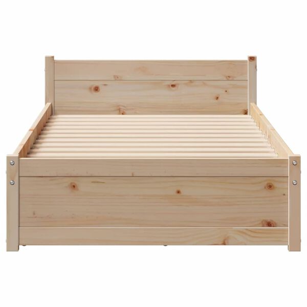 vidaXL Bedframe zonder matras massief grenenhout 90x200 cm