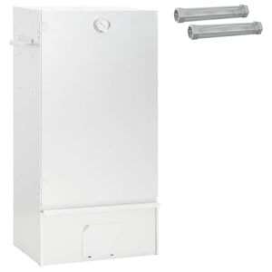 vidaXL Rookoven 3 st 44,5 x 29 x 83 cm Verzinkt staal zilver