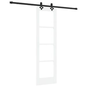 vidaXL Schuifdeur ORKDAL Wit en zwart 61 x 198,5 cm