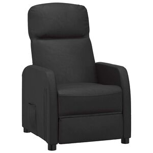 vidaXL Fauteuil verstelbaar kunstleer zwart