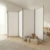 vidaXL Kamerscherm met 5 panelen 433x180 cm stof wit
