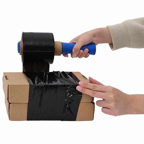 vidaXL Stretchfolies 50 stuks zwart 23 µm 10 cm x 150 m