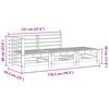 vidaXL Sectie Sofa Eenheden 3 Stuk Wasbruin Massief grenenhout