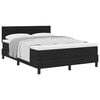 vidaXL Boxspringbed met hoofdeinde Zwart 160 x 200 cm Stof