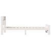 vidaXL Bedframe met hoofdeinde Wit 90 x 190 cm Bewerkt hout