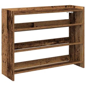 vidaXL Schoenenrek 80x25x62 cm bewerkt hout oud houtkleurig