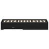 vidaXL Bedframe met lade Zwart Eiken 140 x 190 cm Bewerkt hout
