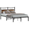 vidaXL Bedframe zonder matras hout gerookt eikenkleurig 120x190 cm