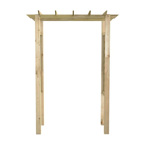 vidaXL Rozenboog 150x60x204 cm ge&iuml;mpregneerd hout