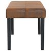 vidaXL Bankje 106 cm kunstsuède bruin