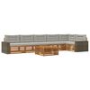 vidaXL Buiten bankenset 7 st Naturel en lichtgrijs Polyester