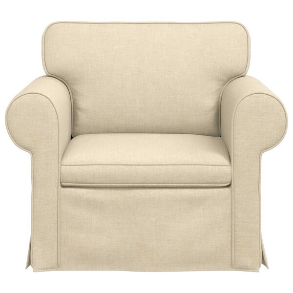 vidaXL Bank 60cm Cr&egrave;me Metaal